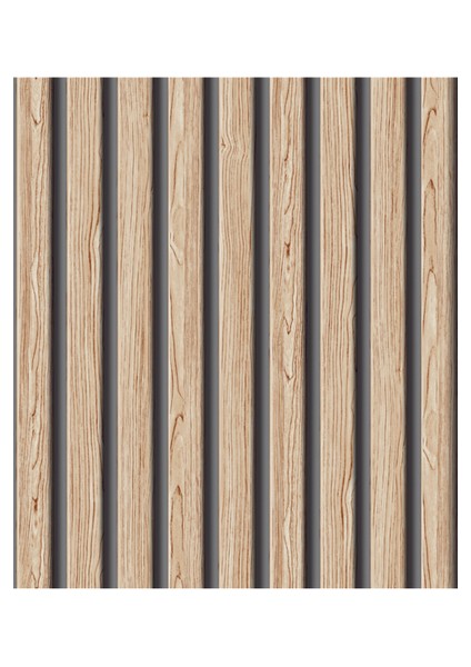 Kahverengi 5.2 M² Silinebilir Çıta Görünümlü Duvar Kağıdı fiyatları