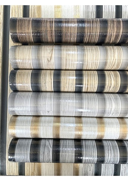 Kahverengi 5.2 M² Silinebilir Çıta Görünümlü Duvar Kağıdı fırsatları