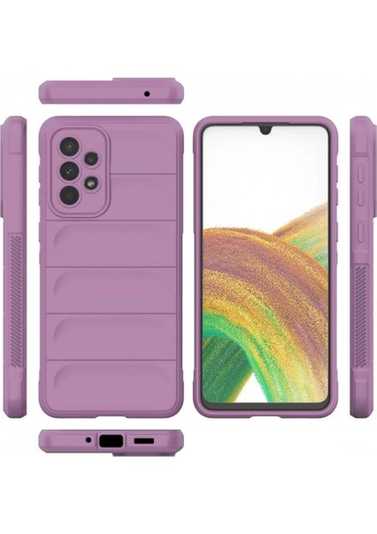Samsung Galaxy A33 5g Kılıf Optimum Silikon - Mor modelleri