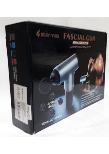 4 Başlıklı ve 6 Hızlı Silah Masaj Aleti, Tüm Vücut Için Güçlü ve Rahatlatıcı modelleri