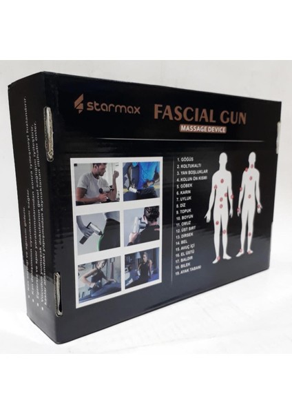 4 Başlıklı ve 6 Hızlı Silah Masaj Aleti, Tüm Vücut Için Güçlü ve Rahatlatıcı fırsatları