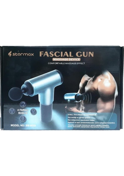 4 Başlıklı ve 6 Hızlı Silah Masaj Aleti, Tüm Vücut Için Güçlü ve Rahatlatıcı indirimleri