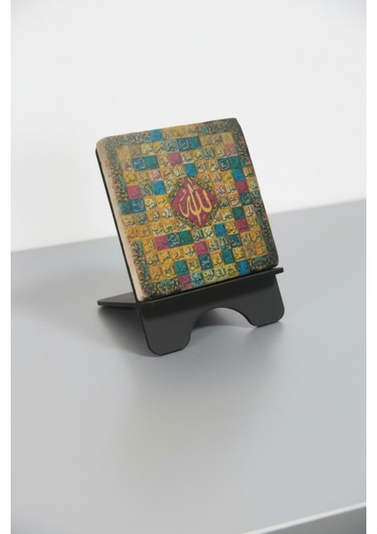 Sanatsal Mermer Tablo 99 Ismi 10X10 cm Masaüstü Dekorasyon Aksesuar modelleri