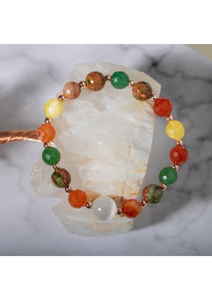 Doğal Taşlı, Sağlıklı ve Şık Hamilelik Bilekliği, Enerjik ve Güzel Hissettirir. indirimleri