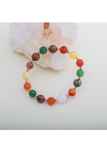 Doğal Taşlı, Sağlıklı ve Şık Hamilelik Bilekliği, Enerjik ve Güzel Hissettirir.