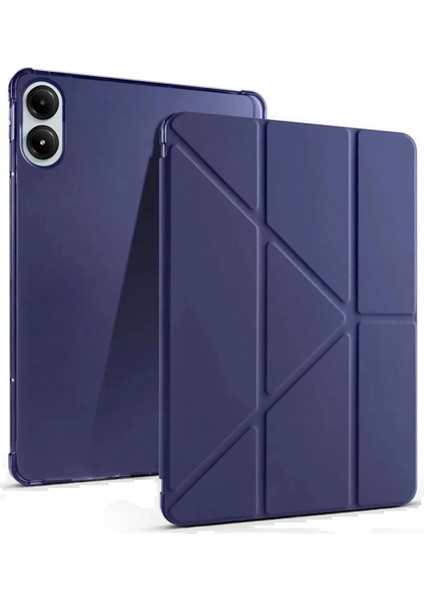 Xiaomi Redmi Pad Pro 12.1 Kılıf Kalemlikli Mars Tablet Kılıfı - Lacivert