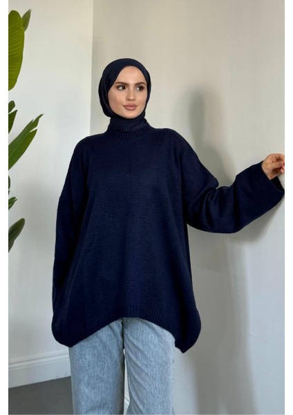 Sezin Ön Oval Kol Salaş Tunik Lacivert fiyatları