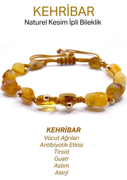 Doğal Kehribar Bileklik, Sertifikalı, Taşlı, Şık ve Zarif Tasarım