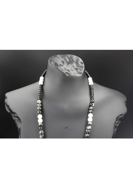 El Yapımı Siyah Akik Kolye, Kartal Pençesi Tasarımı, Doğal Taş, Şık ve Özgün Aksesuar indirimleri