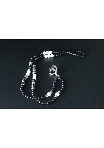 El Yapımı Siyah Akik Kolye, Kartal Pençesi Tasarımı, Doğal Taş, Şık ve Özgün Aksesuar