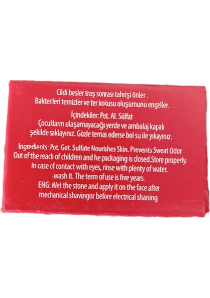 Iki Adet Doğal Ter ve Kanama Önleyici Deodorant Cilt Şapı Taşı modelleri