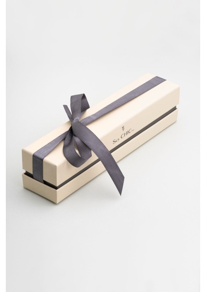 Gümüş Tesbih, Taşlı, Rodyum Kaplama, 27 Cm, Zarif ve Şık Tasarım