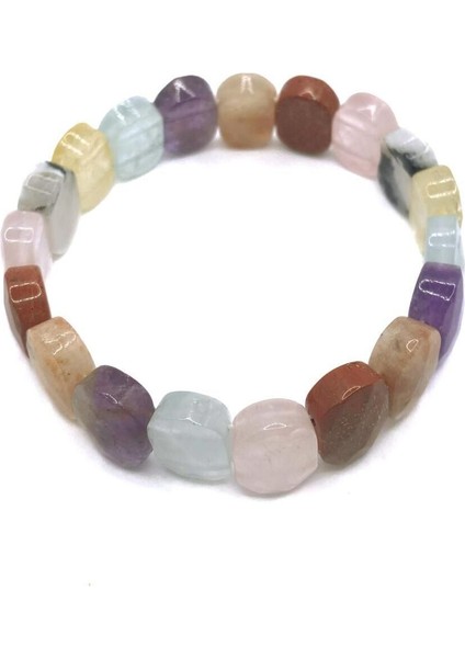 Çok Renkli Doğal Taş Bileklik, Sertifikalı, Zarif ve Şık Tasarım fırsatları