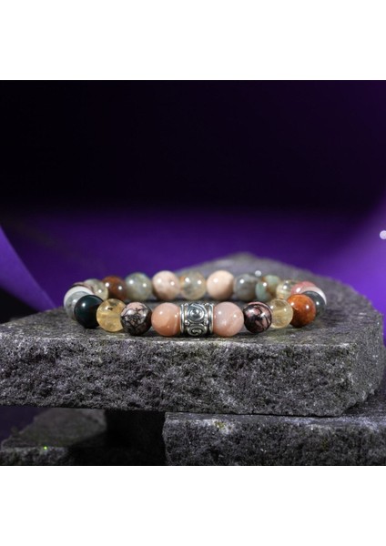 Renkli Doğal Taş 8mm Bileklik, Şık ve Enerjik Takı Seçeneği fiyatları