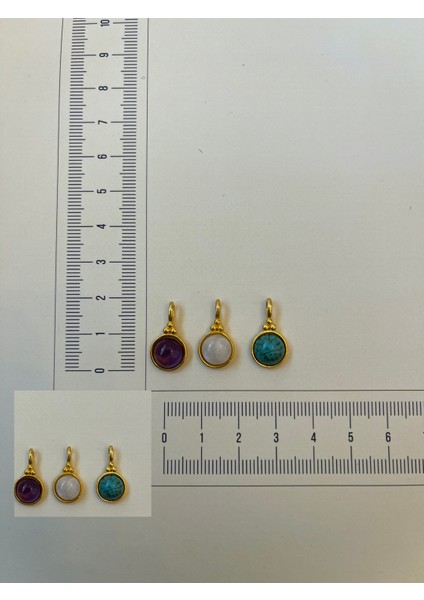 925 Ayar Gümüş Firuze Taşlı Şık Kolye Ucu Doğal Güzellik fiyatları