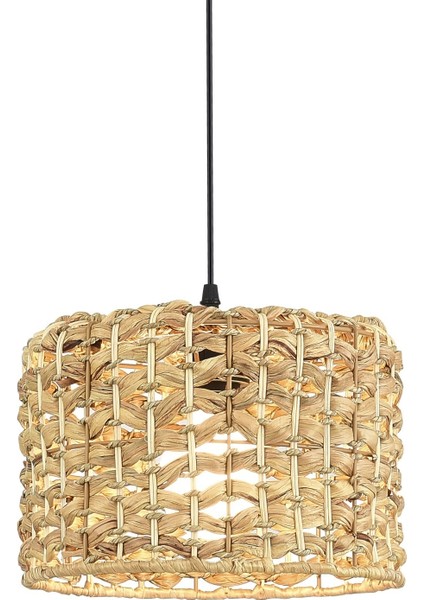 Modern Bej Rattan Bambu Sarkıt Avize, Şık ve Doğal Ev Dekoru Için Ideal. fiyatları