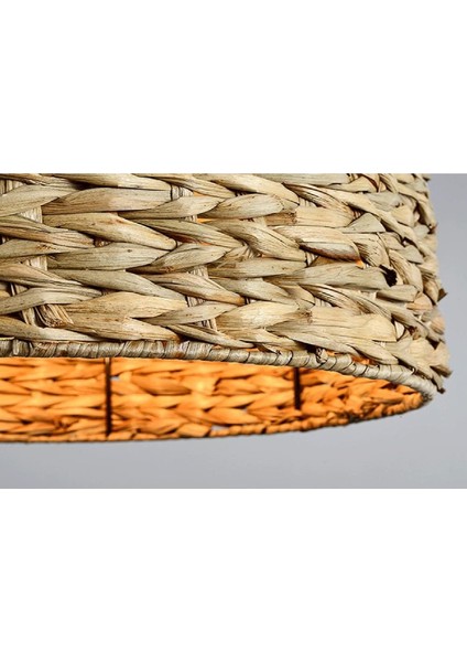 Modern Bej Rattan Bambu Sarkıt Avize, Şık ve Doğal Ev Dekoru Için Ideal.