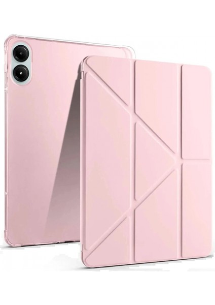 Xiaomi Redmi Pad Pro 12.1 Kılıf Kalemlikli Mars Tablet Kılıfı - Rose Gold