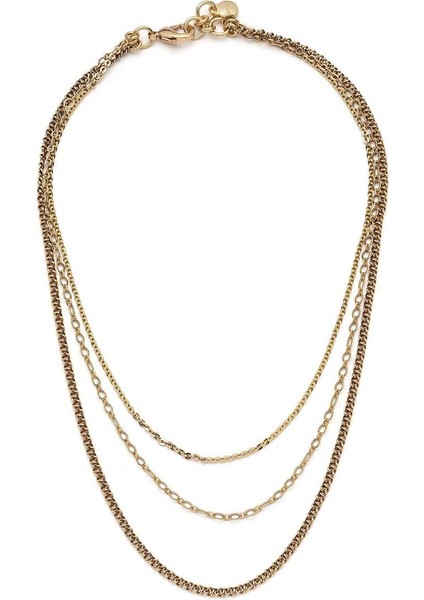 Şık Altın Kaplama Zincir Kolye, Zarif ve Parlak Takı Seçeneği fiyatları