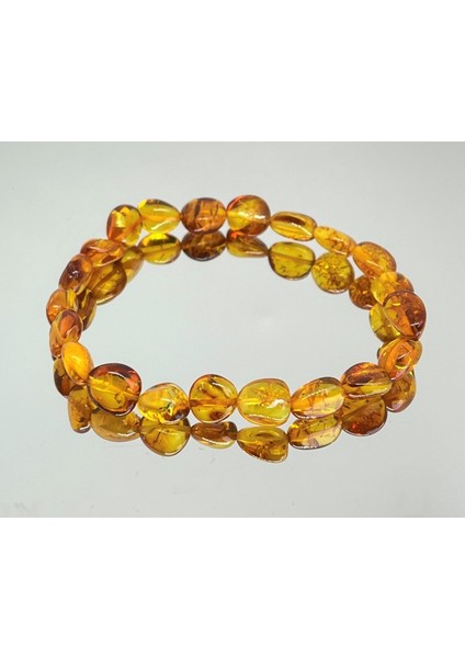 Renkli Kehribar Bileklik, Lastikli, Yetişkinler Için, Şık ve Rahat Tasarım fırsatları