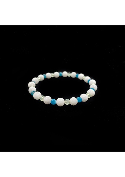 Renkli Doğal Taş Bileklik, Açlık Bastırma ve Zayıflama, Ay Taşı, Prehnit, Apatit modelleri