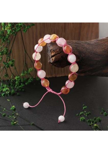 Doğal Taş Bileklik, Renkli ve Şık, 8 Mm, Ay Taşı, Sitrin, Pembe Kuvars, Turuncu Karnelyan indirimleri