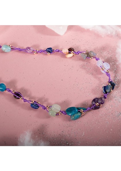 Yay Burcu Kolye Ametist Jasper Kalsedon Labradorit Lapis Lazuli Mavi Apatit Yeşil Aventurin fiyatları