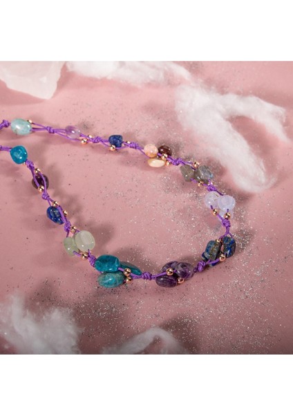 Yay Burcu Kolye Ametist Jasper Kalsedon Labradorit Lapis Lazuli Mavi Apatit Yeşil Aventurin modelleri