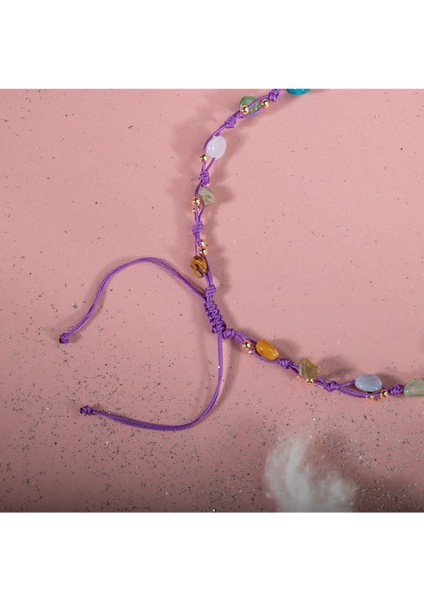 Yay Burcu Kolye Ametist Jasper Kalsedon Labradorit Lapis Lazuli Mavi Apatit Yeşil Aventurin fırsatları