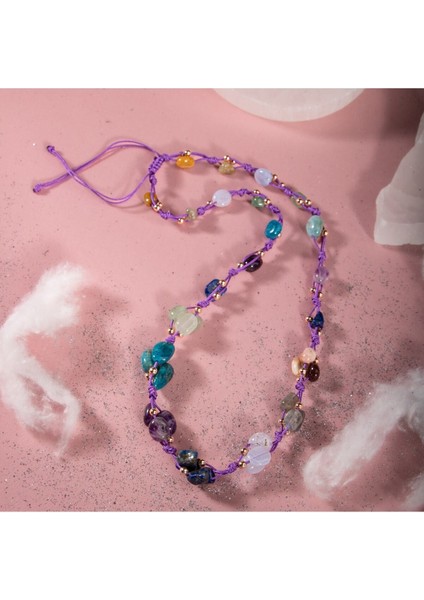 Yay Burcu Kolye Ametist Jasper Kalsedon Labradorit Lapis Lazuli Mavi Apatit Yeşil Aventurin indirimleri