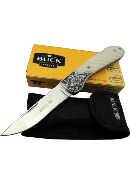 Buck Knives BK-014WY Kamp Çakı 20 cm - Kılıflı, Kutulu