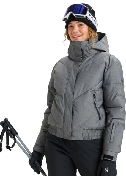 Snow Shimmer Kadın Siyah Snowboard Ceketi