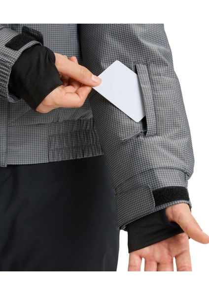 Snow Shimmer Kadın Siyah Snowboard Ceketi