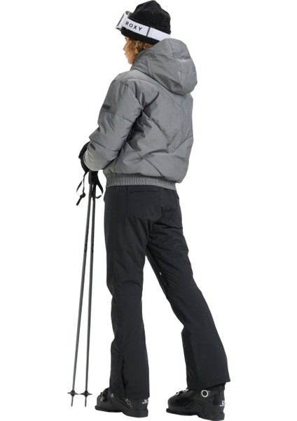 Snow Shimmer Kadın Siyah Snowboard Ceketi