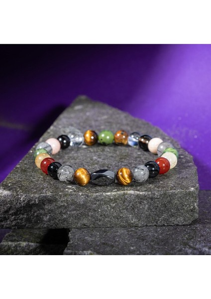 Ikizler Burcu Doğal Taş Hematit Bileklik, Renkli ve Şık Tasarım fiyatları