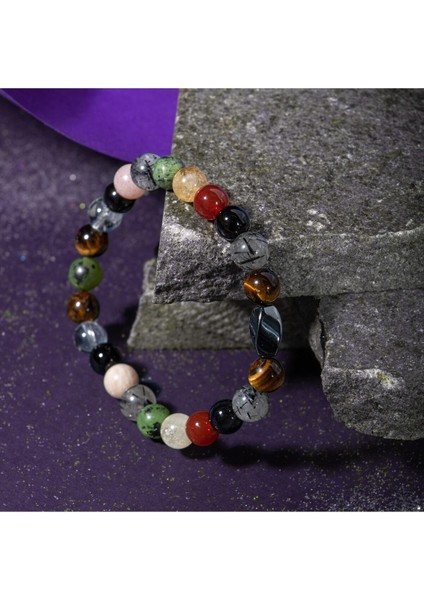 Ikizler Burcu Doğal Taş Hematit Bileklik, Renkli ve Şık Tasarım modelleri