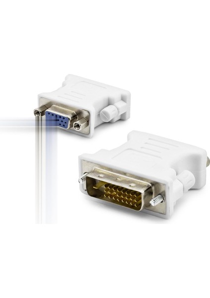 Dvı To VGA F Çevirici 24+1 Beyaz HDX1304