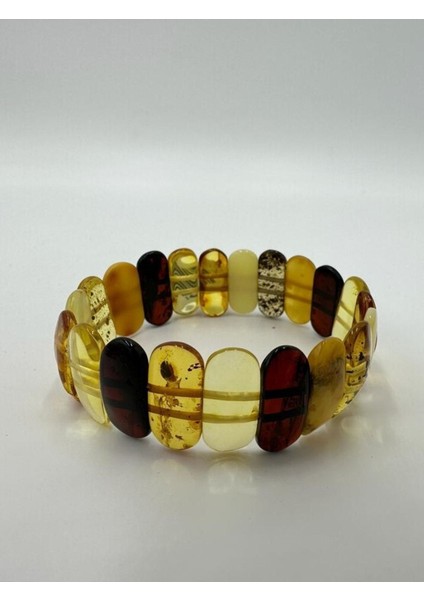 Kahverengi Süt Bal Model Damla Kehribar Bileklik, Esnek ve Sertifikalı modelleri