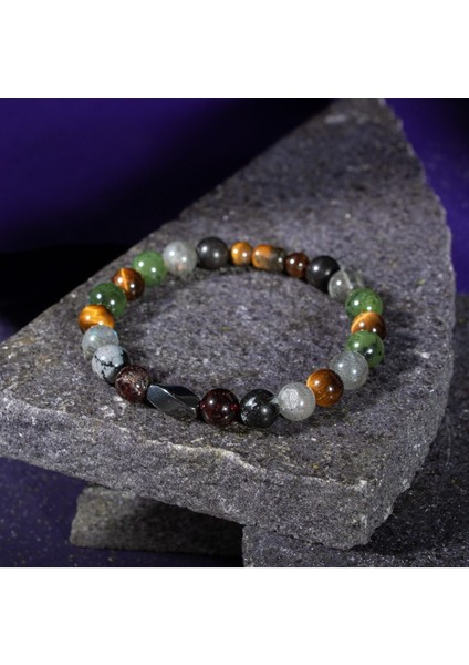 8mm Hematit Doğal Taş Bileklik Akrep Burcu Için Renkli ve Şık Tasarım fiyatları