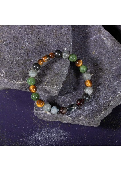 8mm Hematit Doğal Taş Bileklik Akrep Burcu Için Renkli ve Şık Tasarım fırsatları