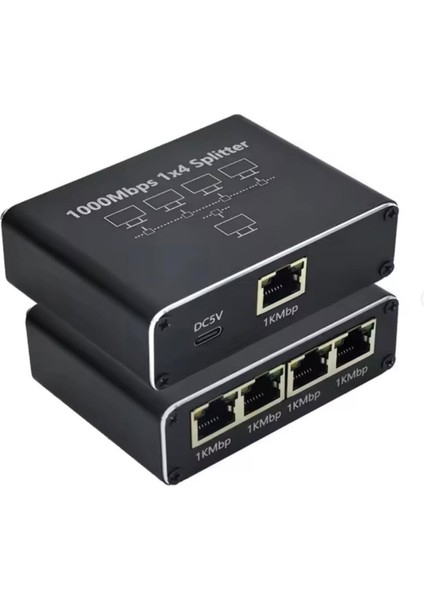 ZR889 RJ45 1to4 Gigabit Splitter