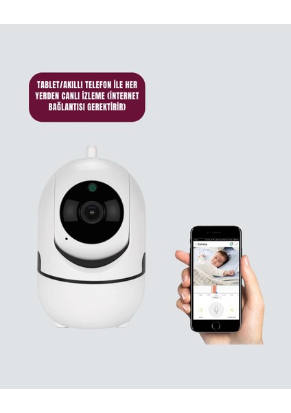 1080P Wifi Akıllı Güvenlik Kamerası – Pan & Tilt, Hareket Takip ve Iki Yönlü Ses fırsatları