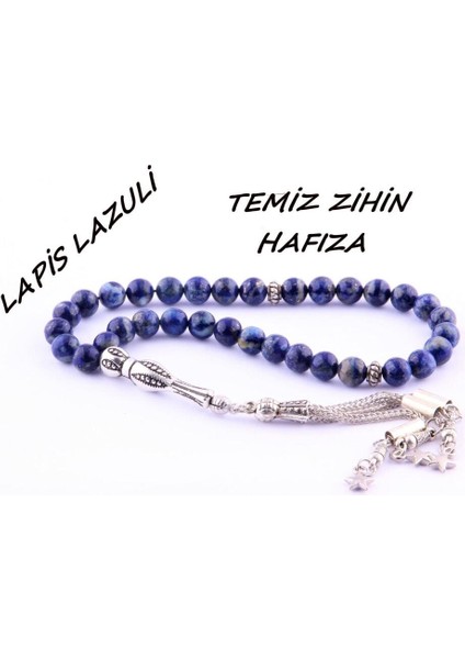 Lapis Lazuli Doğal Taş Tesbih, Şık ve Zarif El Işçiliğiyle Güzel Hediye