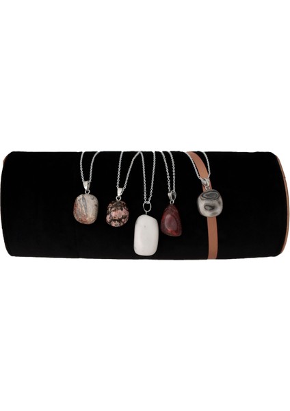 Beyaz Howlit Doğal Taş Kolye - Zarif ve Rahatlatıcı Aksesuar indirimleri