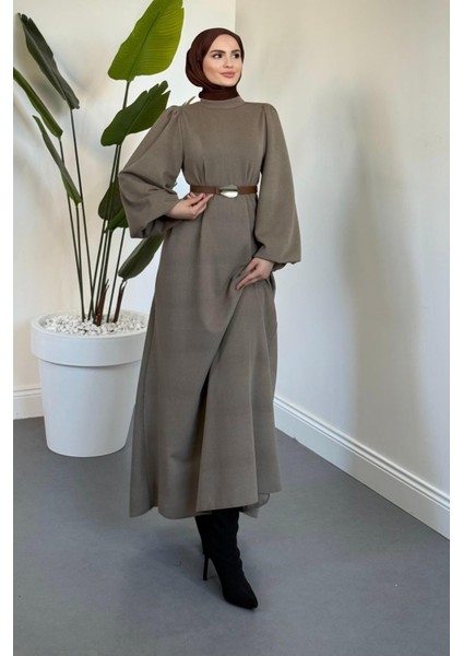 Blake Fitilli Kemerli Elbise Vizon fiyatları