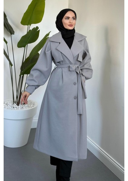 Areson Cepkenli Astarlı Kaban Gri fiyatları