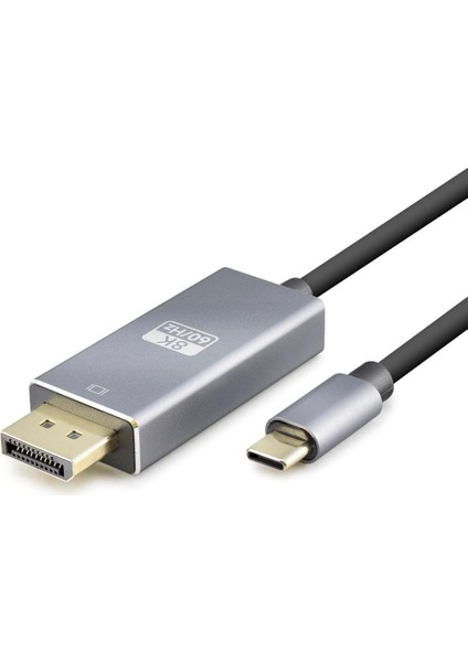 Type-C To Dısplay Kablo 8k 60Hz Pvc 1.8m Siyah HDX7859