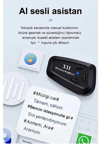 Y11 Bluetooth Kulaklık Mikrofonlu Motosiklet Kulaklığı Intercom Bt 5.3 fırsatları