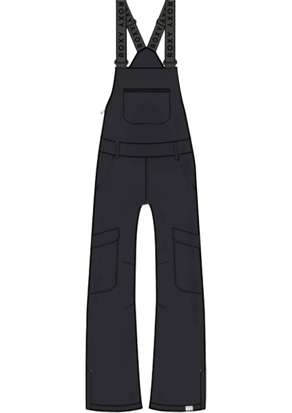 Non Stop Bib Girl Çocuk Siyah Snowboard Pantolonu