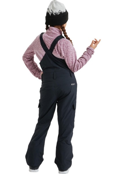 Non Stop Bib Girl Çocuk Siyah Snowboard Pantolonu modelleri